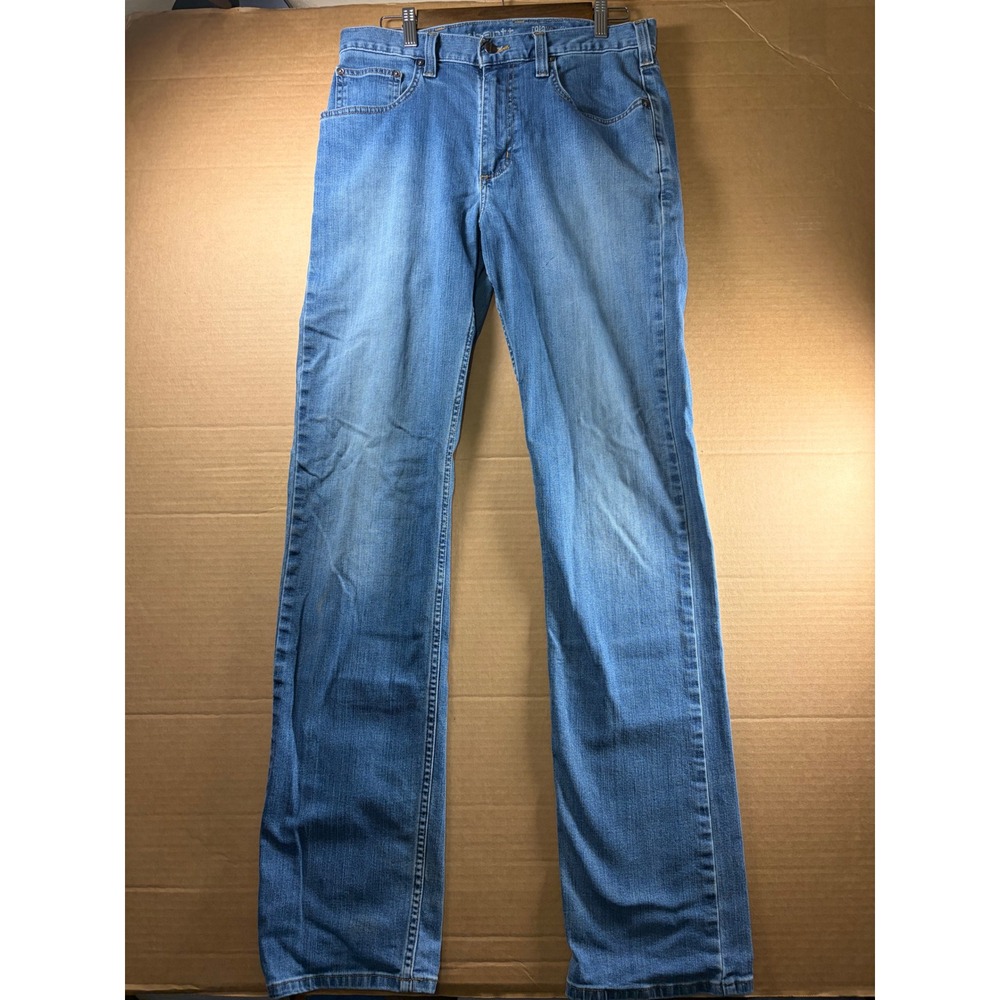 Carhartt Rugged Flex Jeans Mens 32x33 Blue‎ Relaxed Fit Straight Leg Work Denim